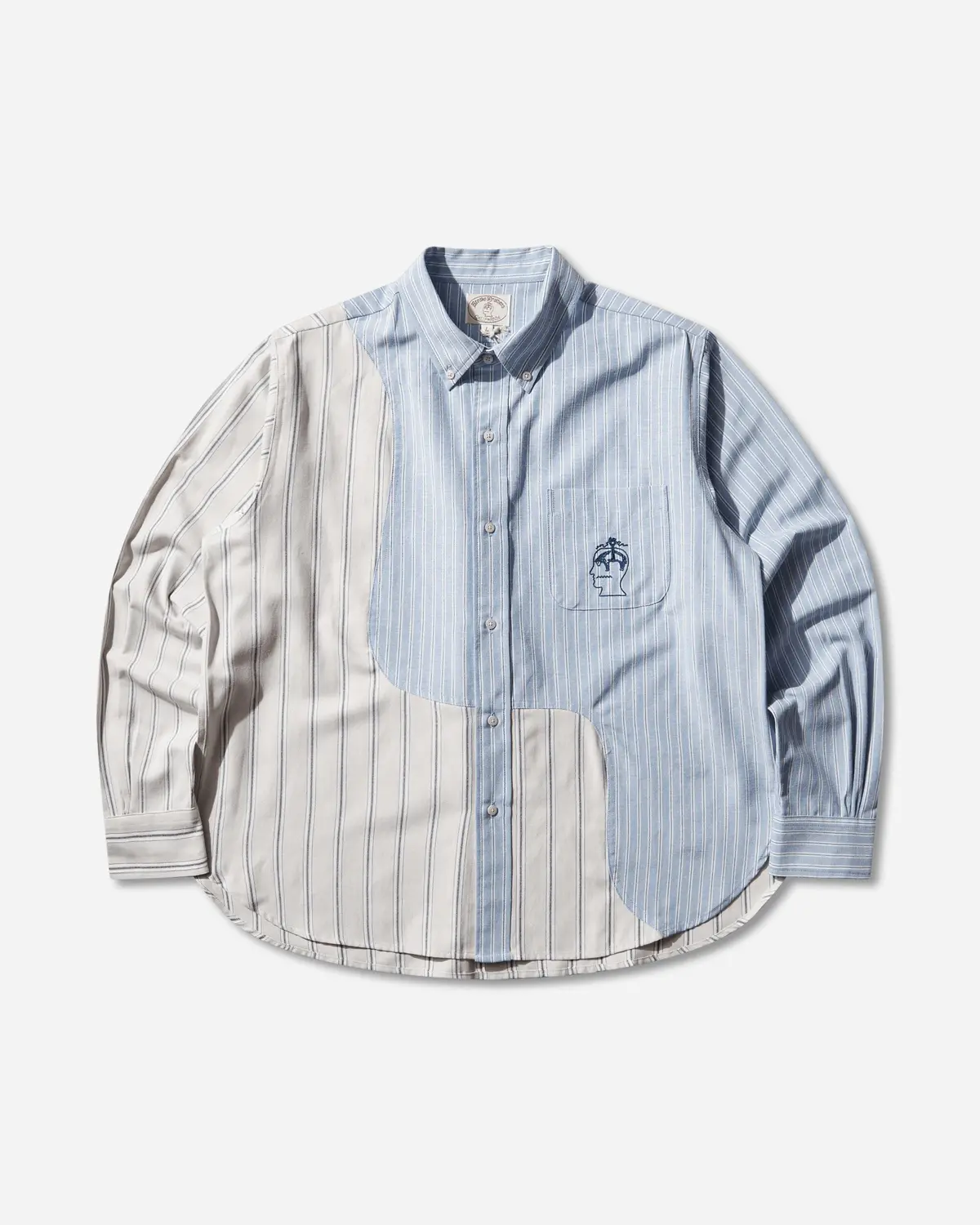 Brooks Brothers California Panel Oxford Button Up Shirt Light Blue 1