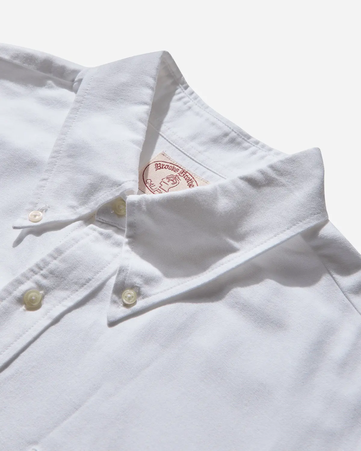Men's Brooks Brothers Selvedge Oxford Button Up Shirt White 3