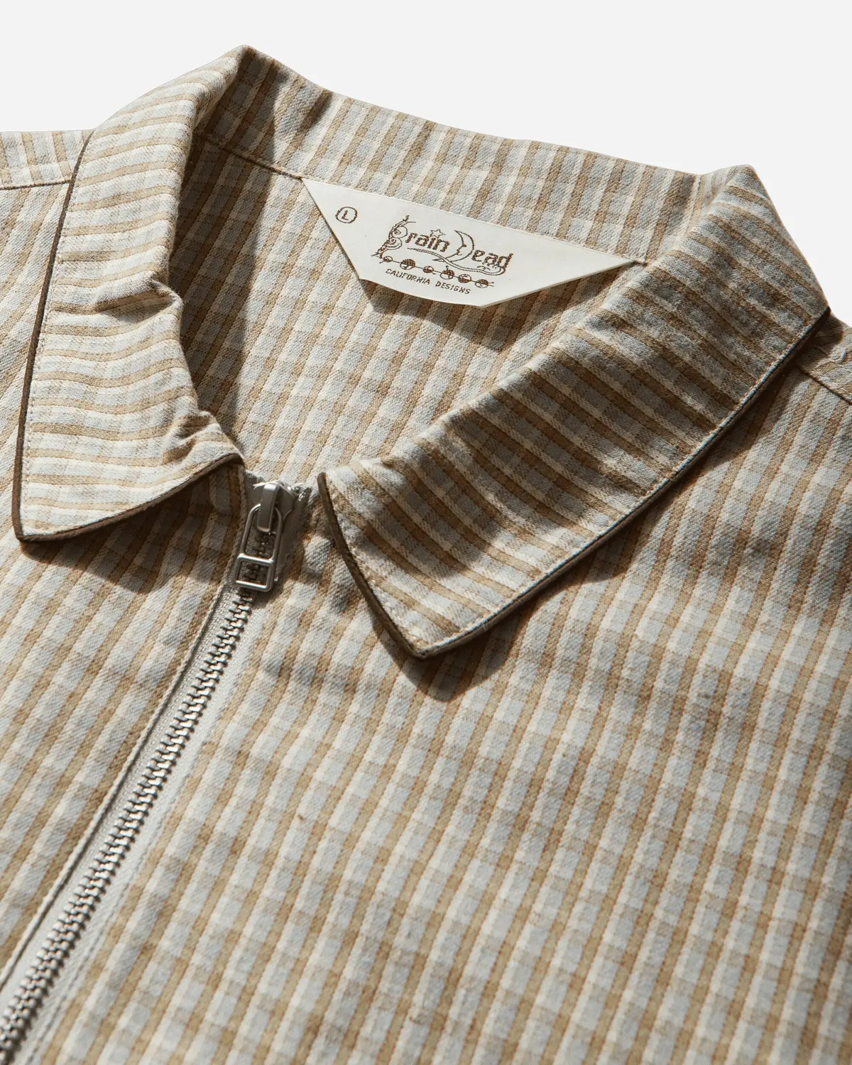 Check Western Shirt Taupe 3