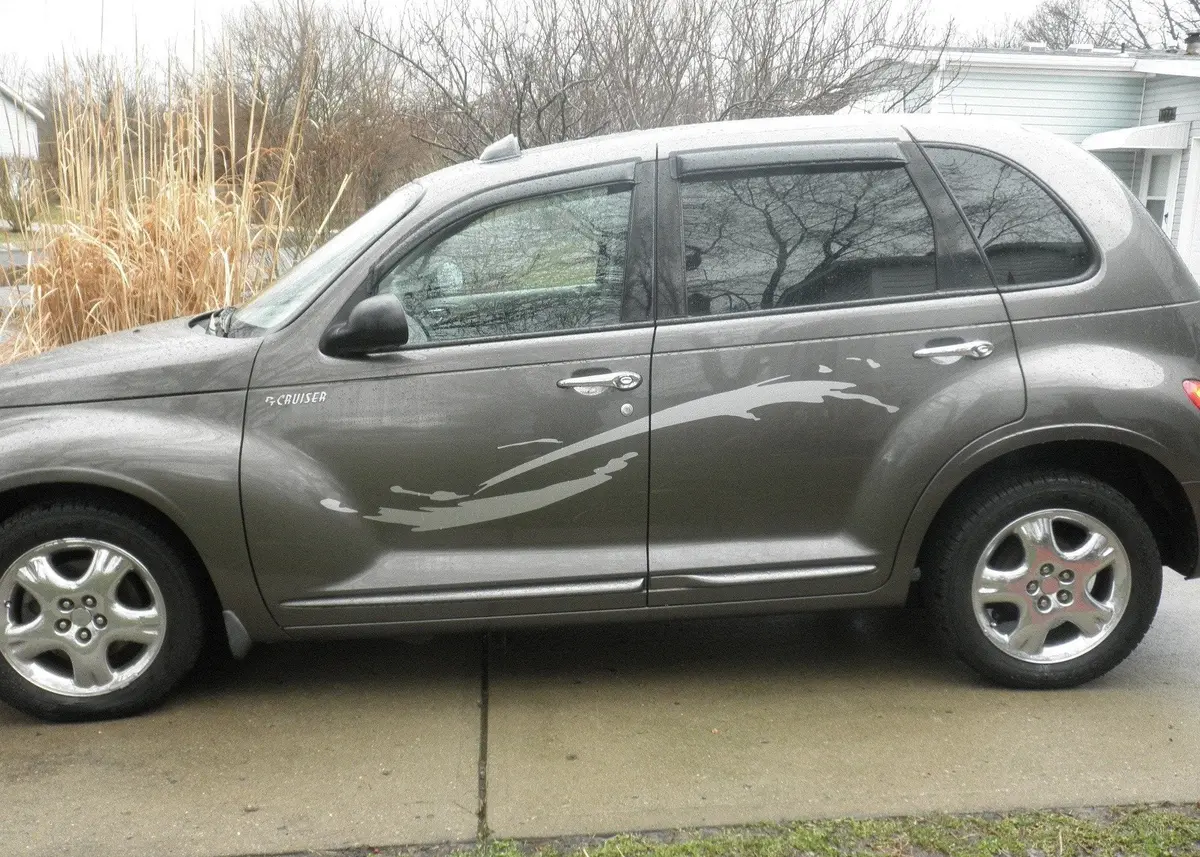 Brush Strokes Vinyl Cut Car Decals 1