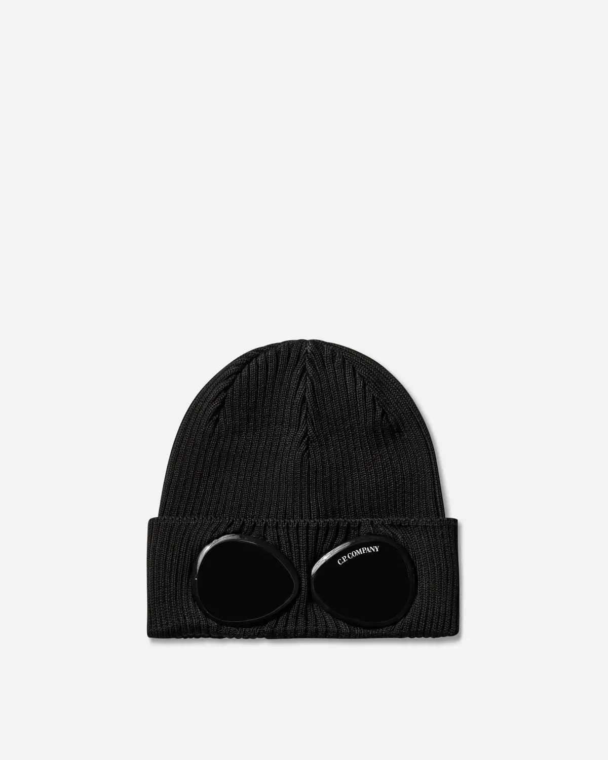 Cotton Goggle Beanie Black 1