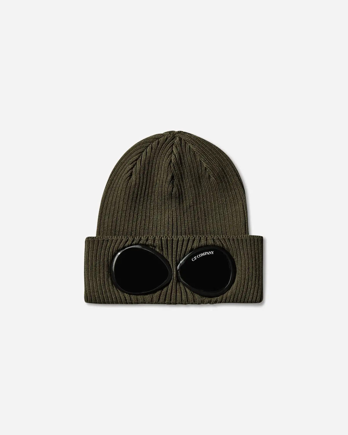 Cotton Goggle Beanie Ivy Green 2
