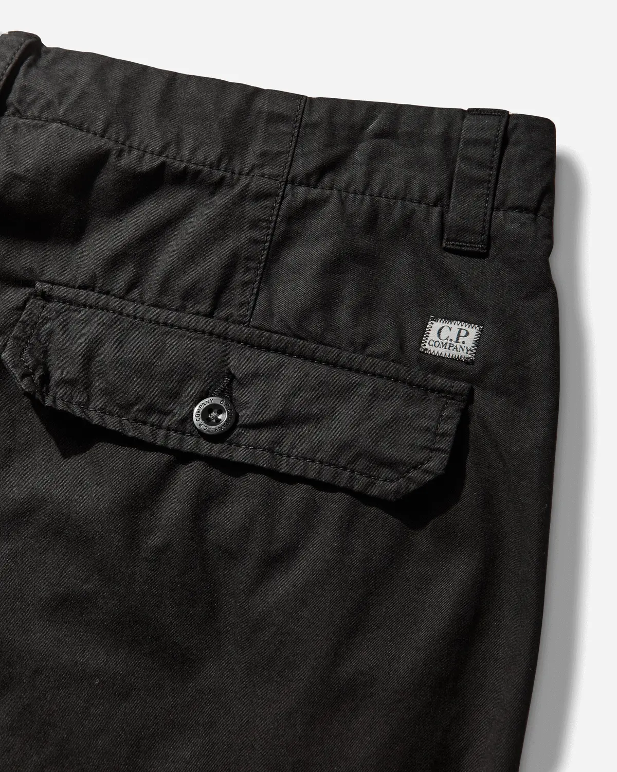 Men's Cotton Gabardine Cargo Pants Black 3