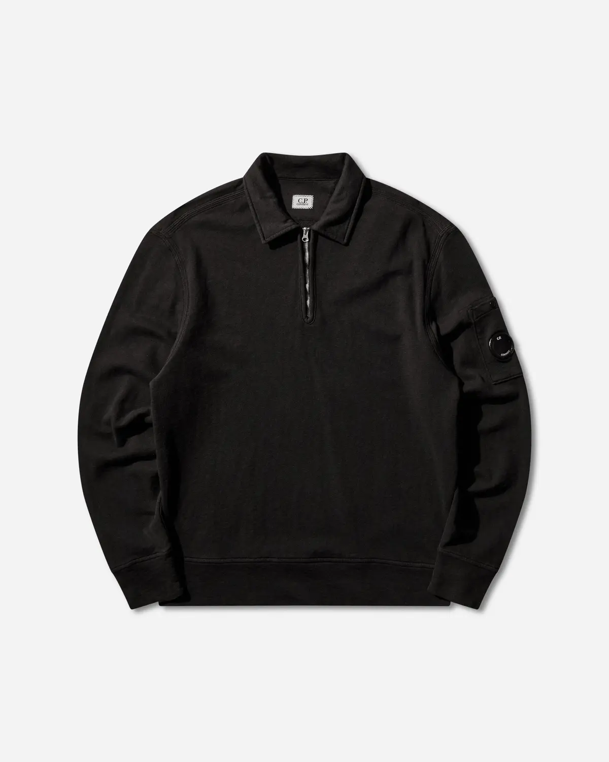 Men's Malfile' Fleece Half Zip Sweatshirt Black 1