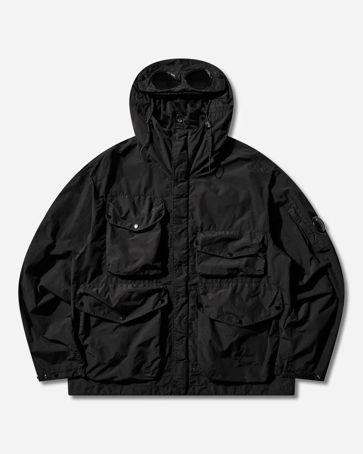 Men's Flatt Nylon Goggle Jacket Black 1