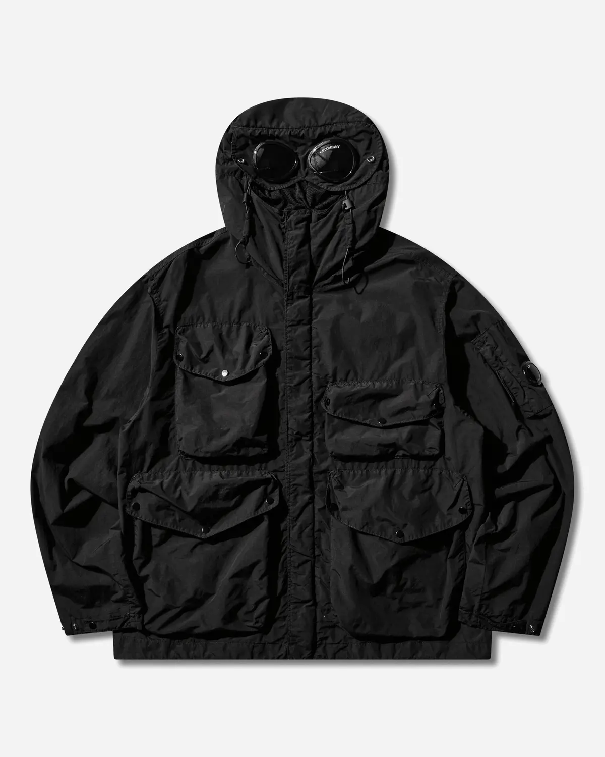 Men's Flatt Nylon Goggle Jacket Black 2