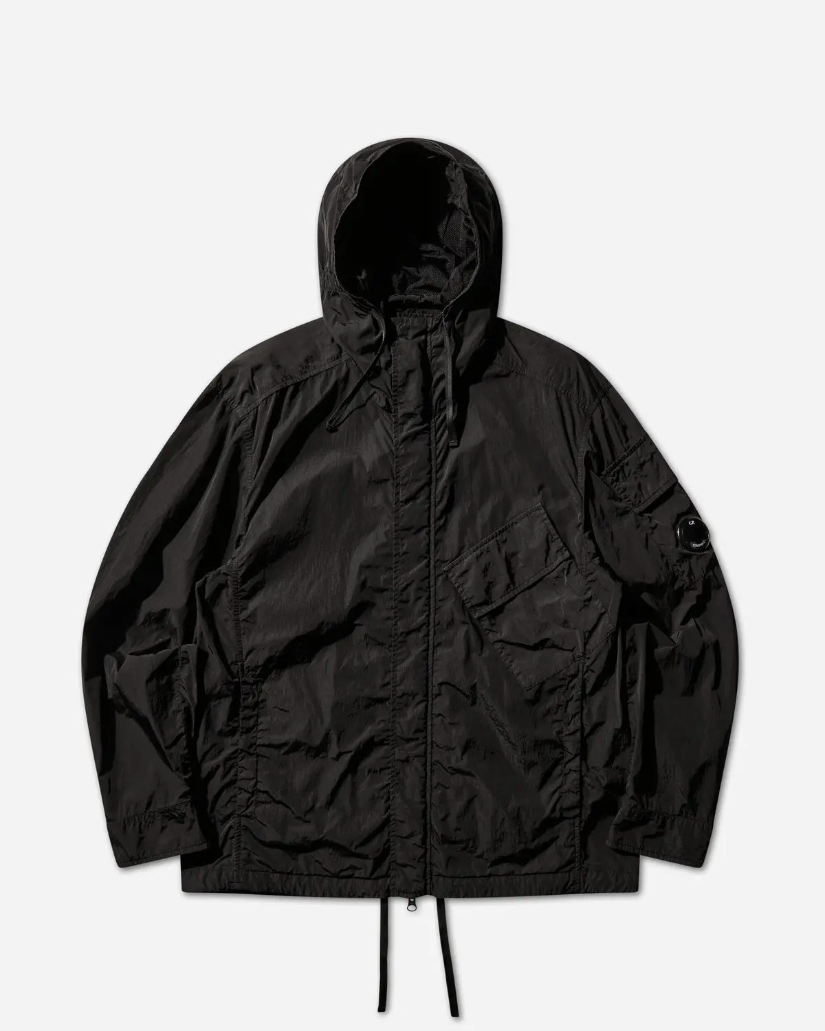 Men's Chrome-R Hooded Lens Overshirt Black 1