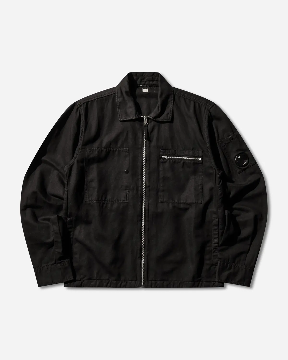 Men's Cotton / Linen Overshirt Black 1
