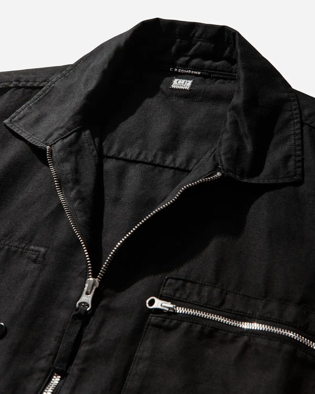 Men's Cotton / Linen Overshirt Black 3