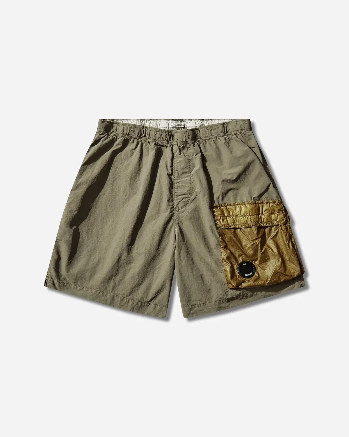 Men's Flatt Nylon Swim Shorts Dried Herb 1