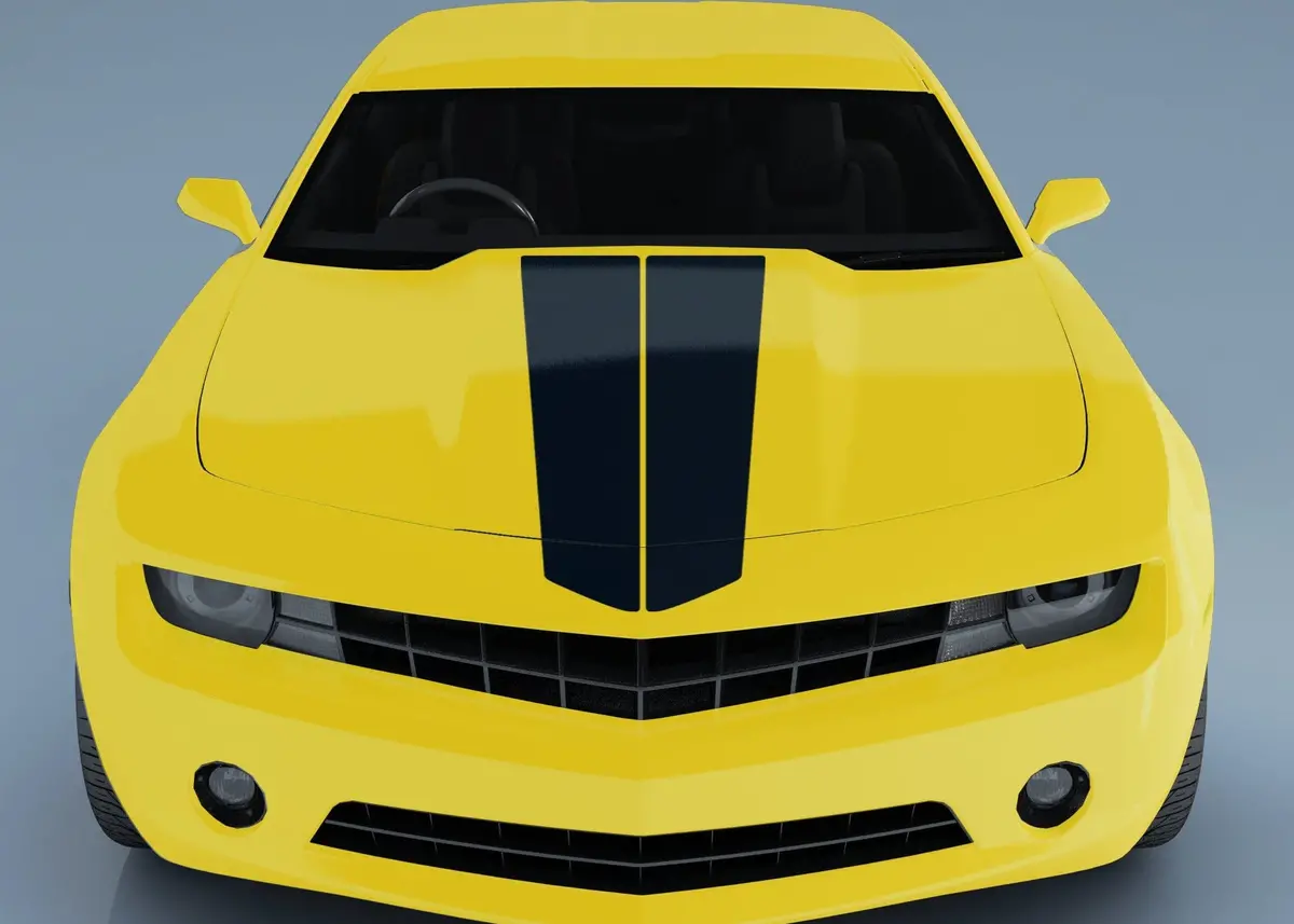 Camaro Rally Hood & Trunk Stripes Vinyl Decal 1