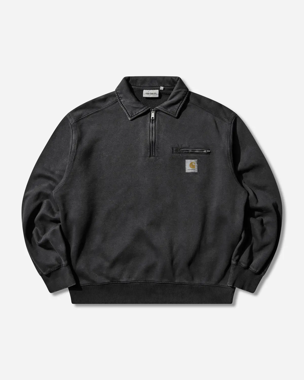 Men's Half Zip Detroit Sweatshirt Black 1