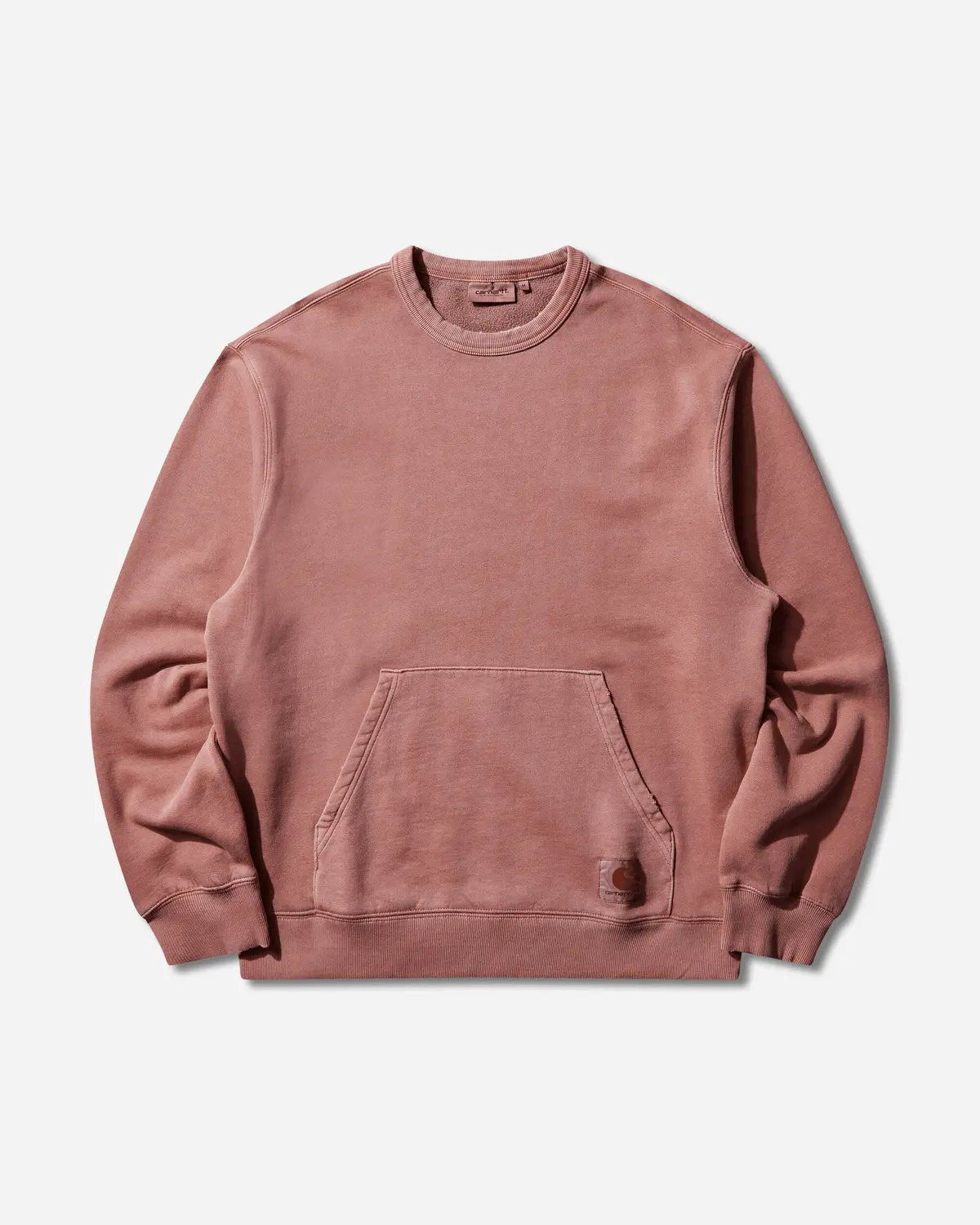 Men's Torion Pocket Crewneck Sweatshirts Marsala (Grind Washed) 1