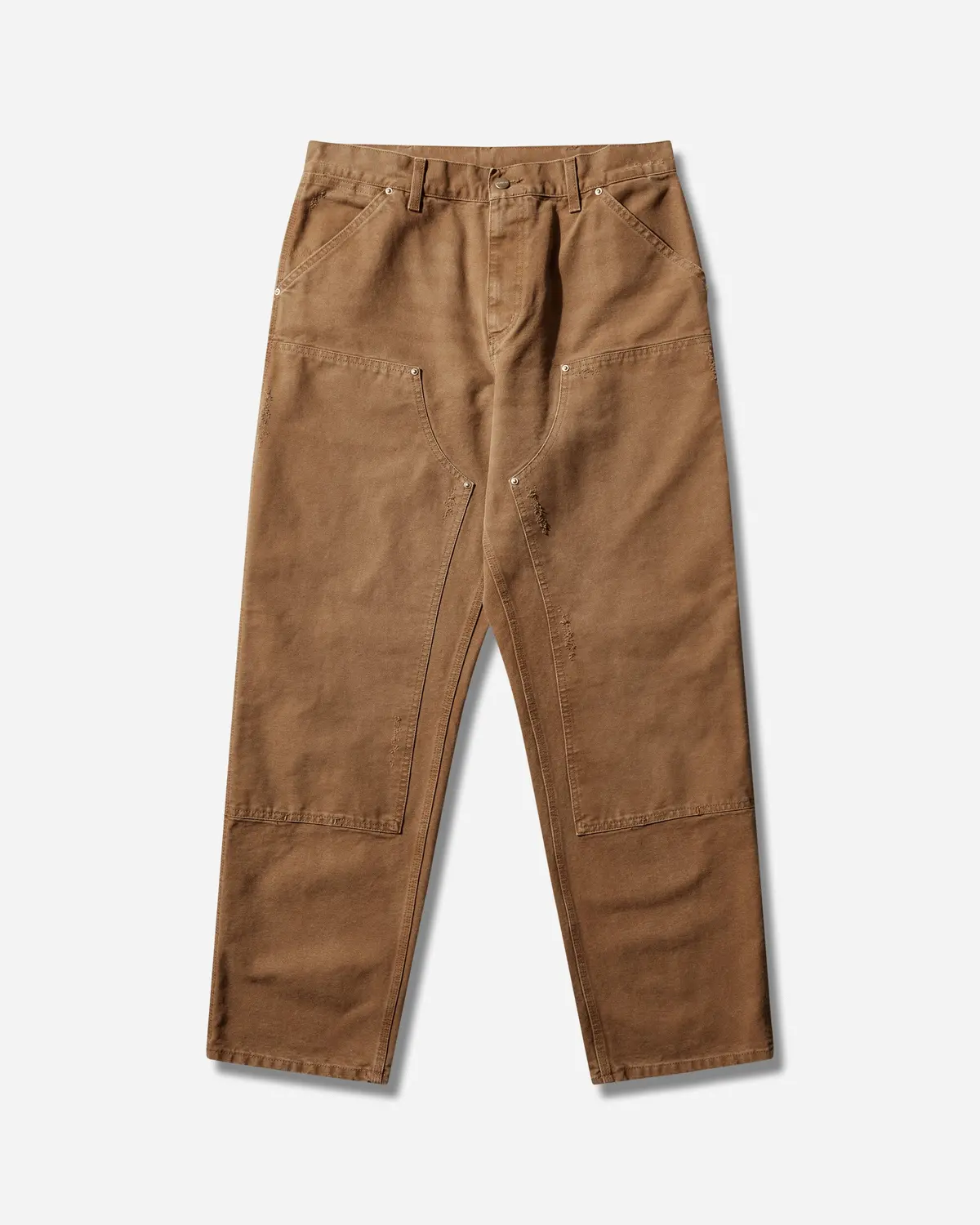 Men's Double Knee Pants Hamilton Brown (Grind Washed) 1