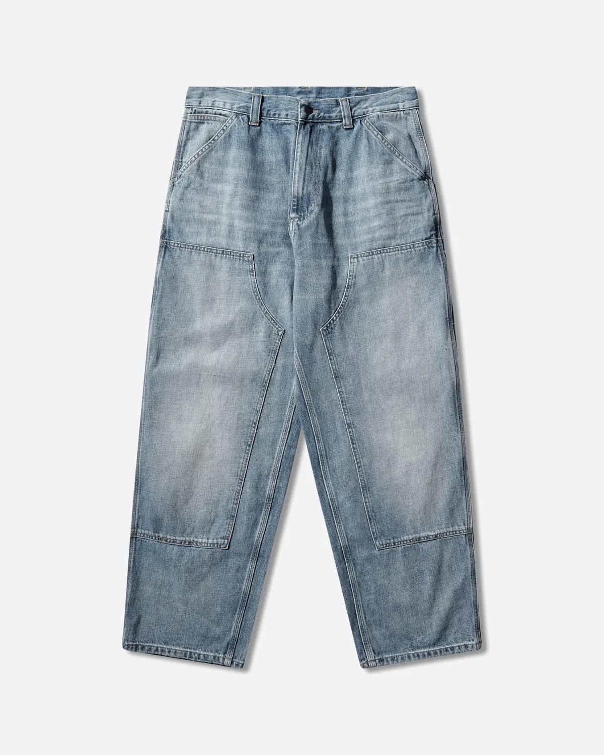 Men's Og Double Knee Pants Blue (Burst Washed) 1