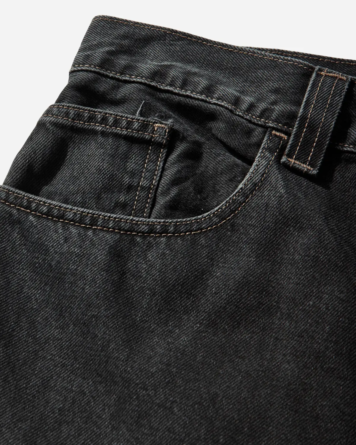 Men's Brandon Shorts Black (Stone Washed) 3