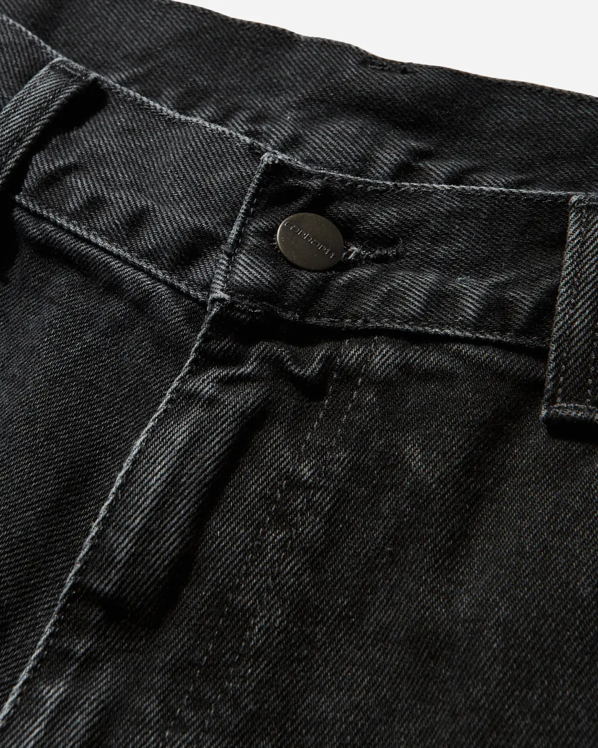 Men's Double Knee Shorts Black (Stone Washed) 4