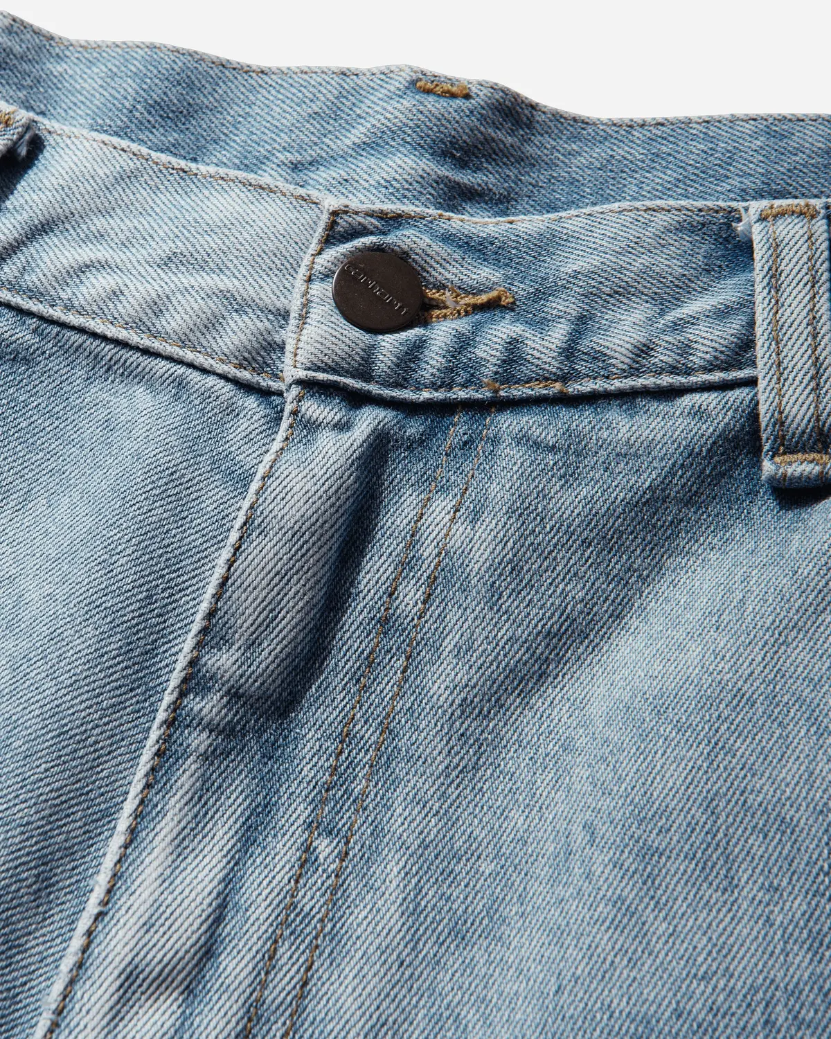 Men's Double Knee Shorts Blue (Stone Washed) 4