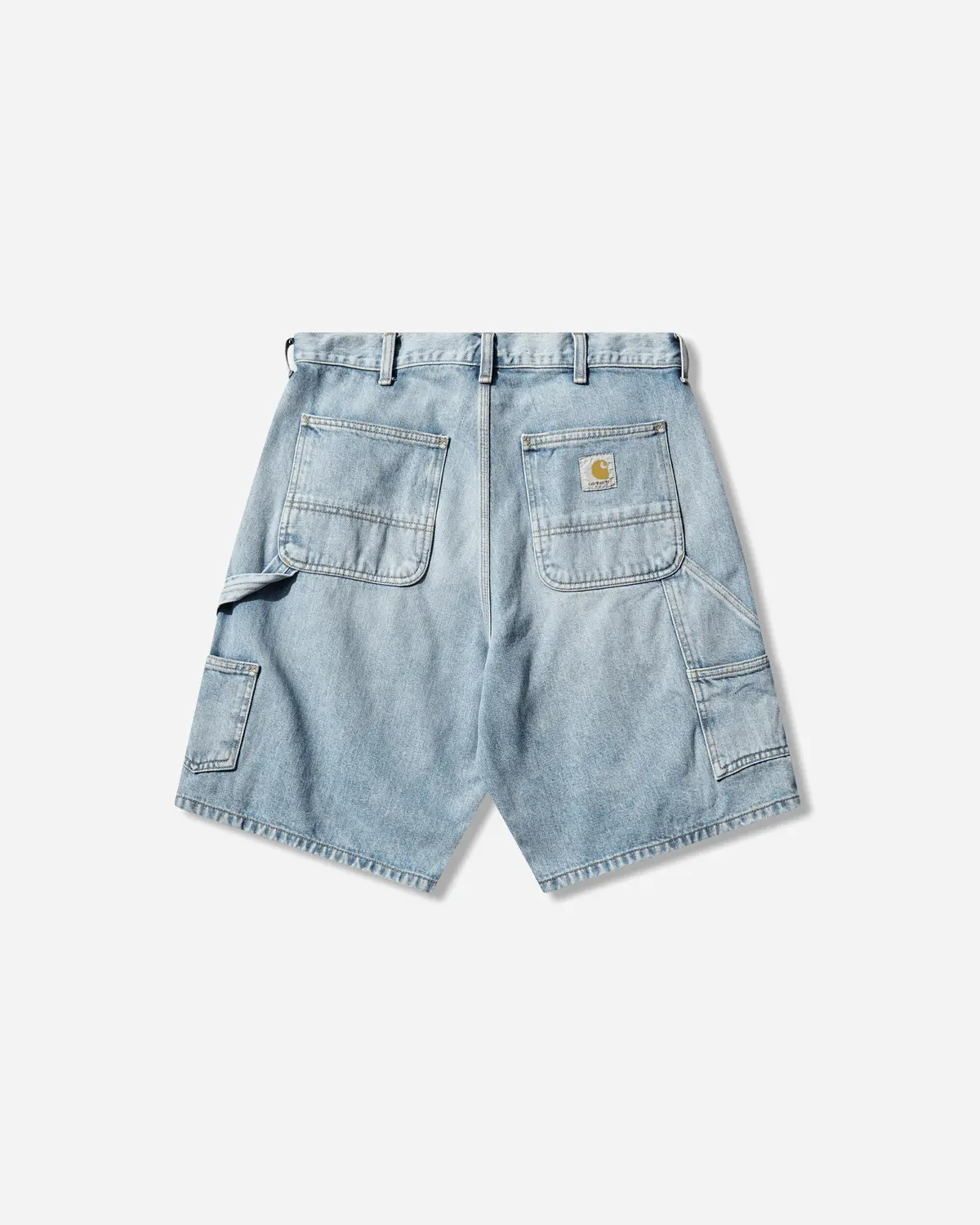 Men's Double Knee Shorts Blue (Stone Washed) 2