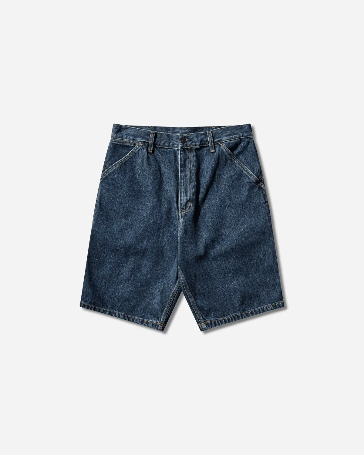 Men's Single Knee Shorts Blue (Stone Washed) 1
