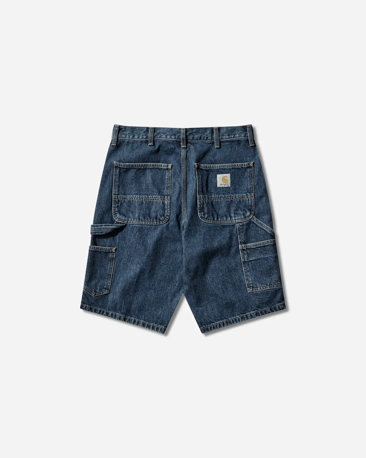 Men's Single Knee Shorts Blue (Stone Washed) 2