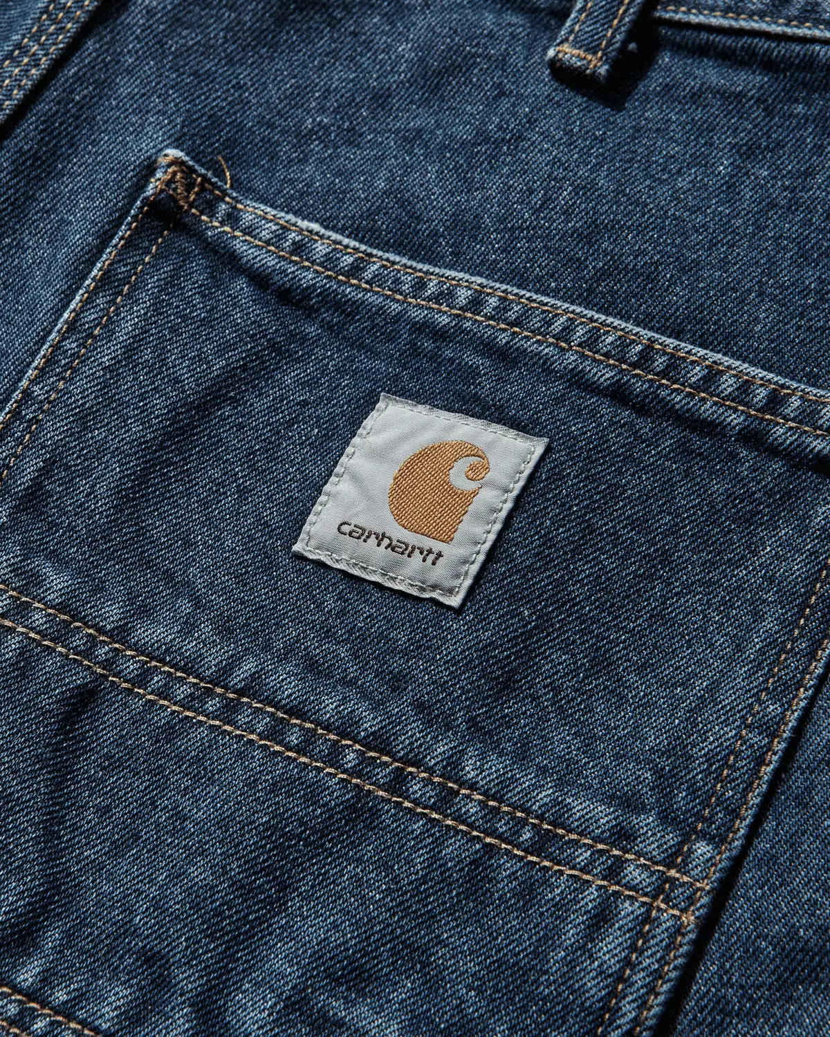 Men's Single Knee Shorts Blue (Stone Washed) 3