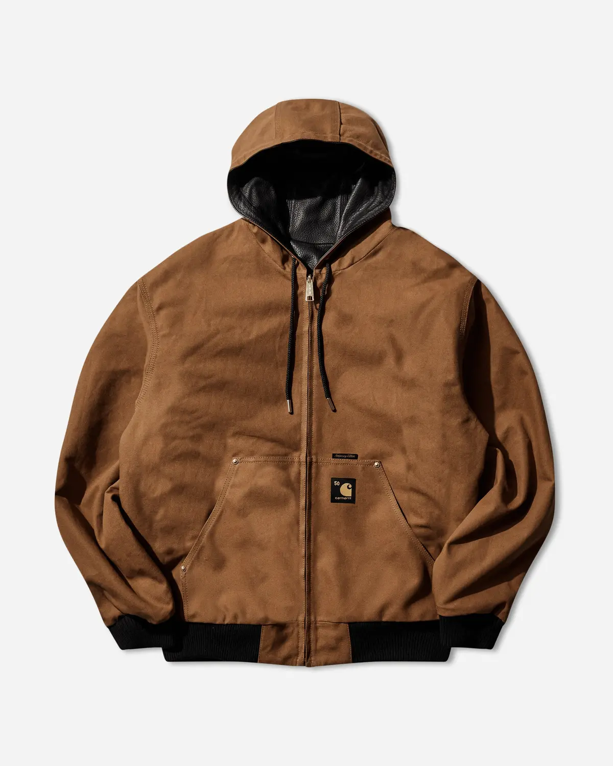 Men's Og Active Jacket 50Th Anniversary Edition Leather Black / Hamilton Brown 3