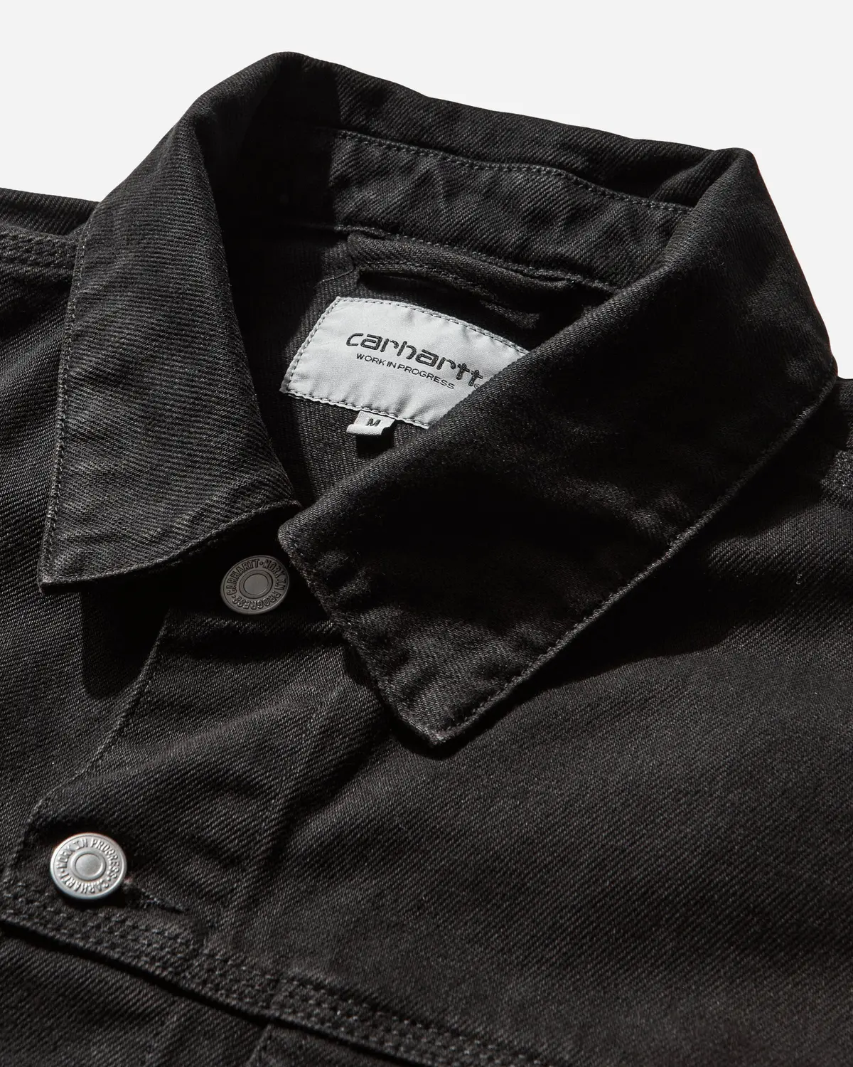 Men's Everson Trucker Jacket Black (Garment Dyed) 4