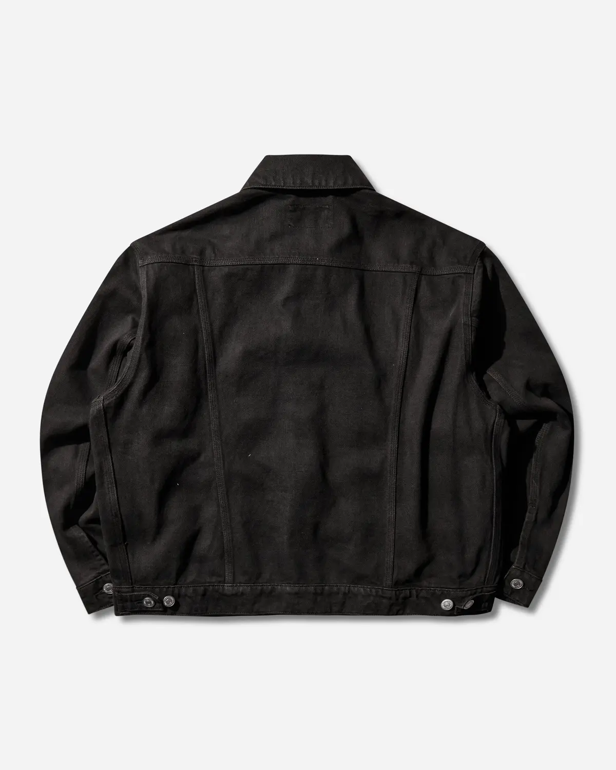 Men's Everson Trucker Jacket Black (Garment Dyed) 2