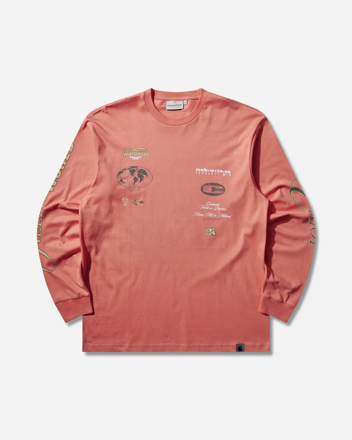 Audio Archives Wip Longsleeve T-Shirt Orange 1