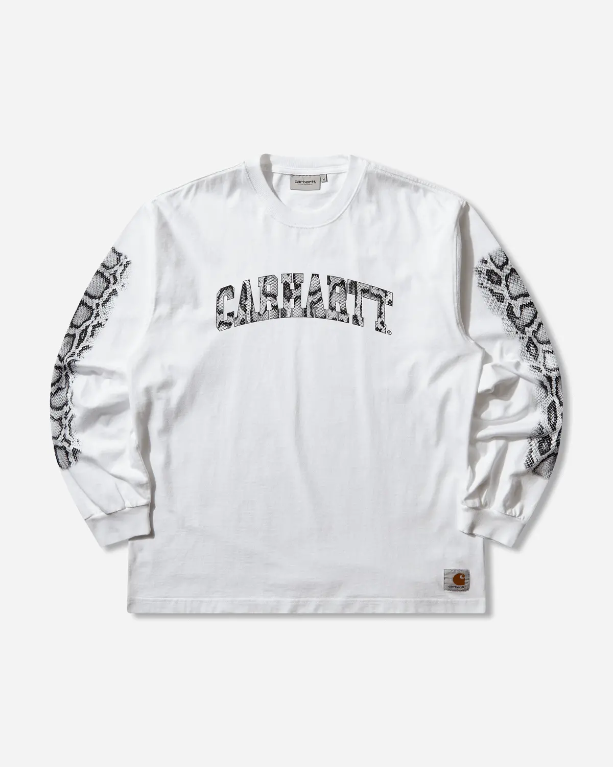 Men's Camo Snake Longsleeve T-Shirt White 1