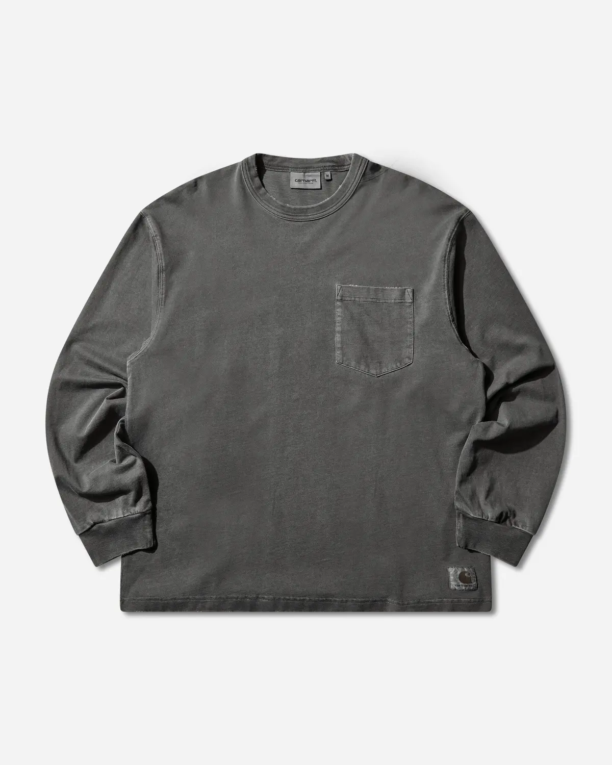 Men's Torion Pocket Longsleeve T-Shirt Black (Grind Washed) 1