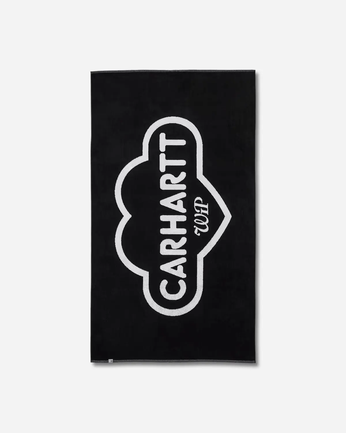Cloud Heart Towel Black / White 1