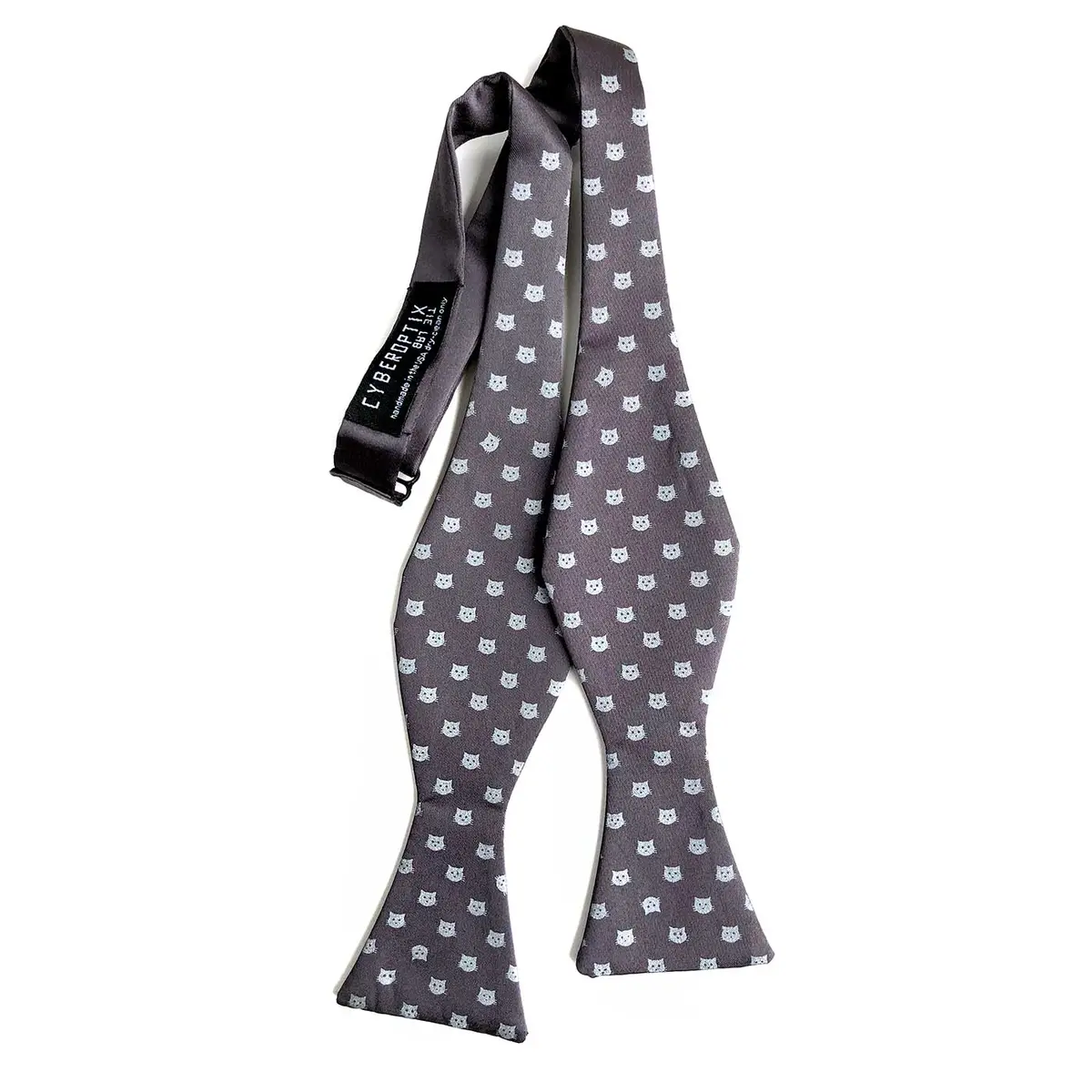 Cat Face Bow Tie, Repeating Cat Dot Print 2