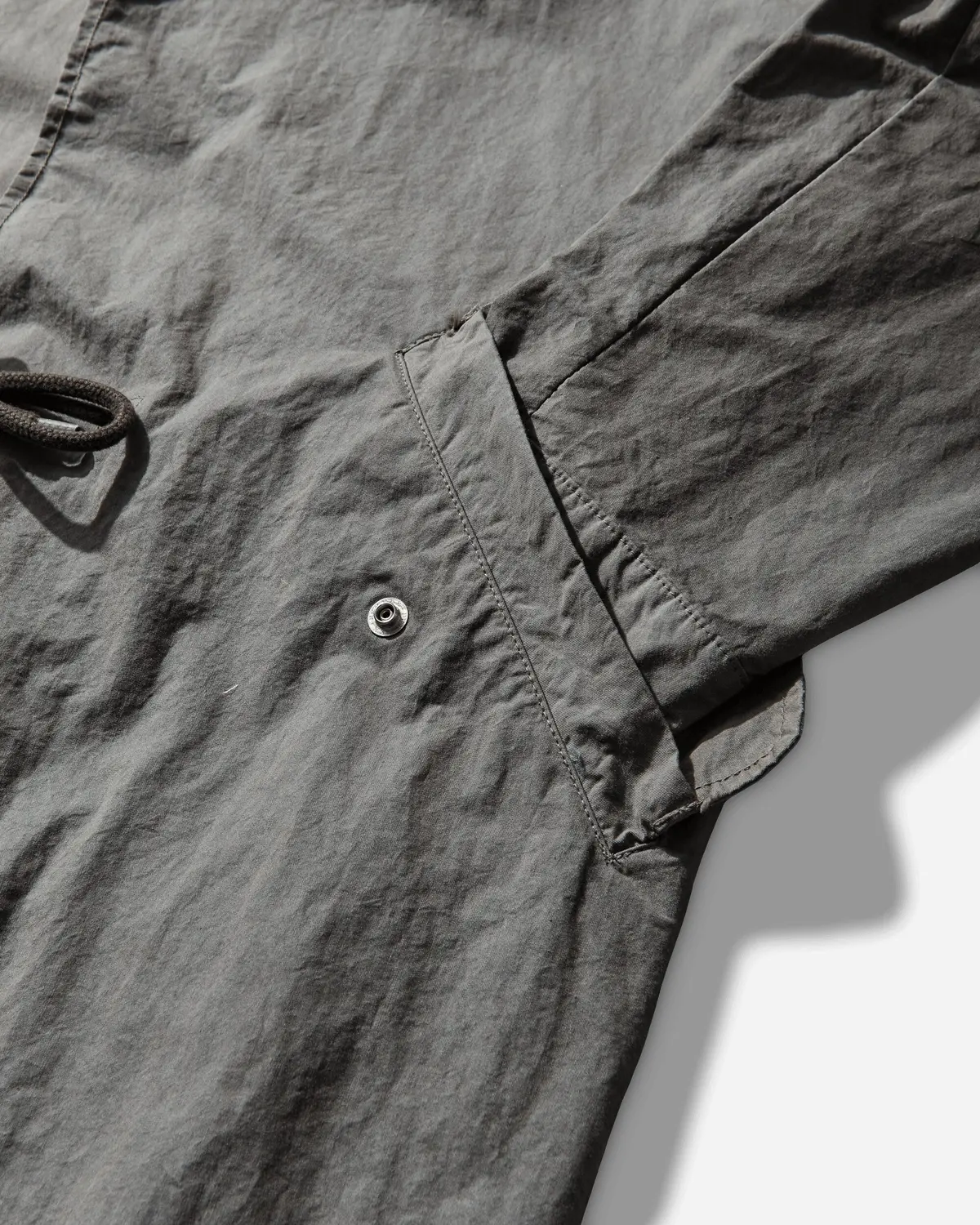 Men's Overdye Cn Long Coat Grey 4