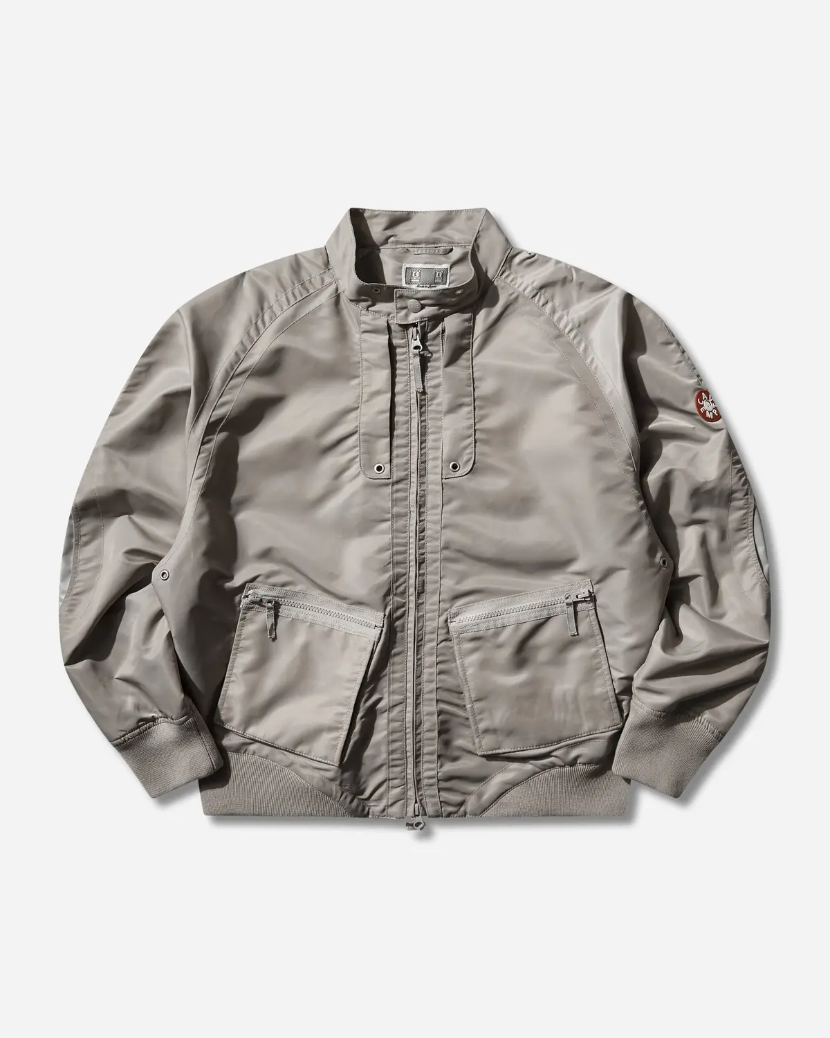 Men's Design Nylon Zip Jacket Grey 1