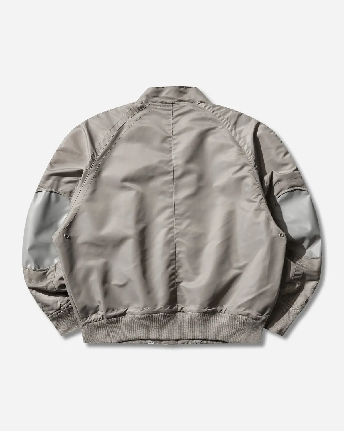 Men's Design Nylon Zip Jacket Grey 2