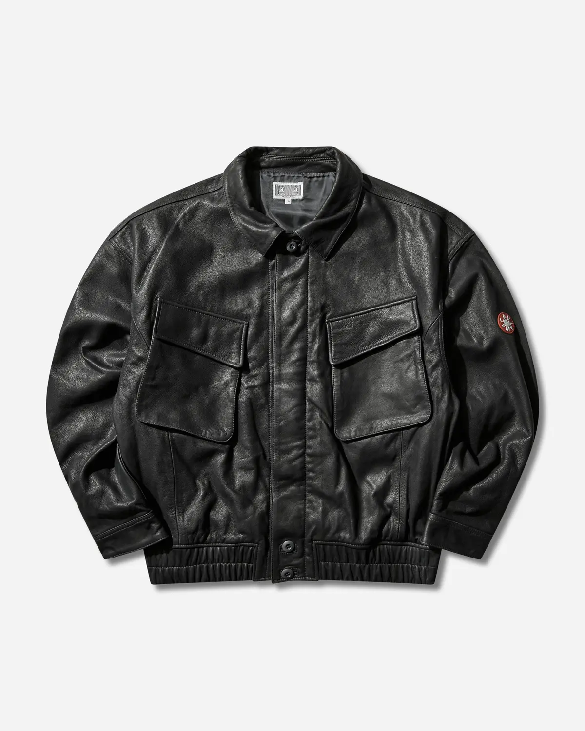 Men's Community Leather Jacket Grey 1