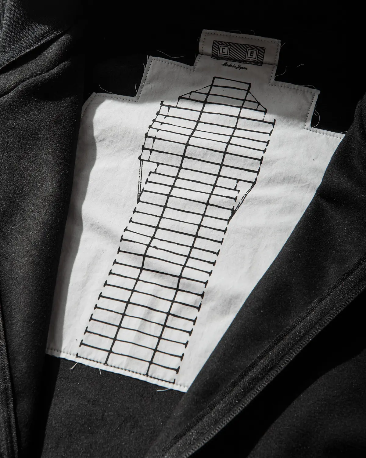 Men's Attached Hood Zip Up Fleece Jacket Black 4