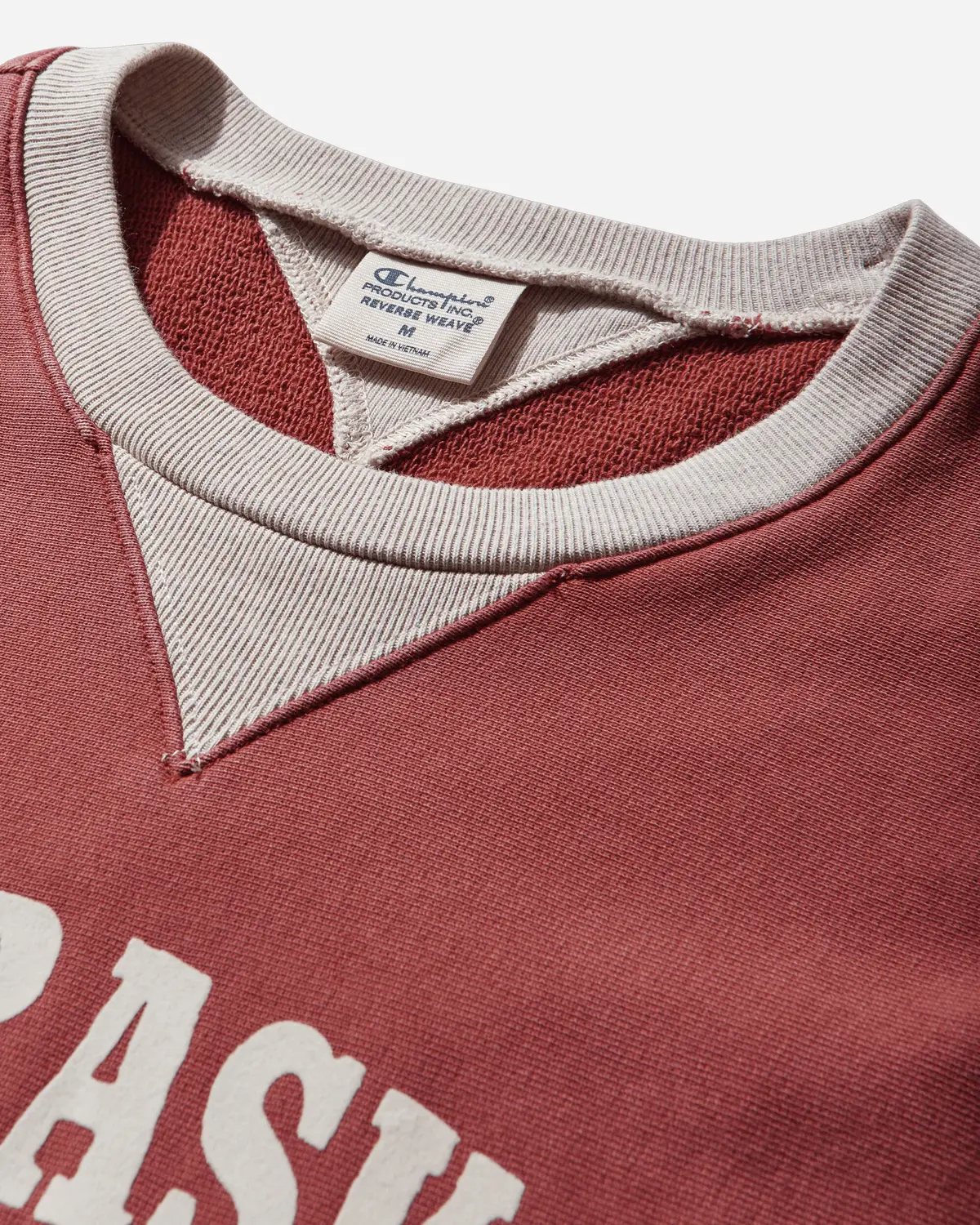 Men's Time Capsule Reverse Wave Crewneck Sweatshirt Red 4