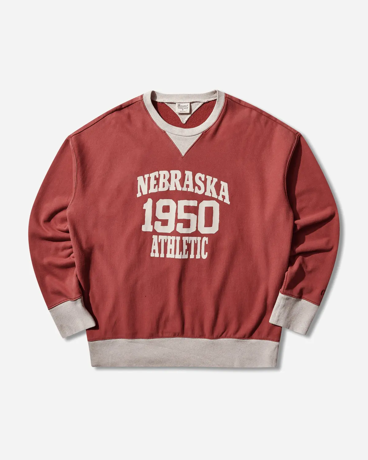 Men's Time Capsule Reverse Wave Crewneck Sweatshirt Red 1