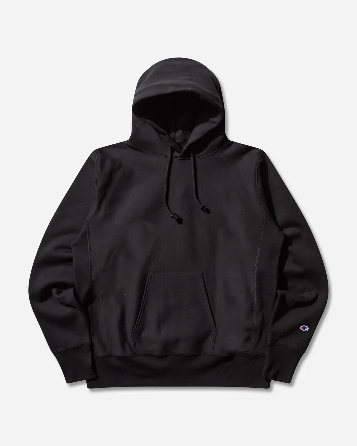 Men's Made In Usa Reverse Weave Hoodie Black 1