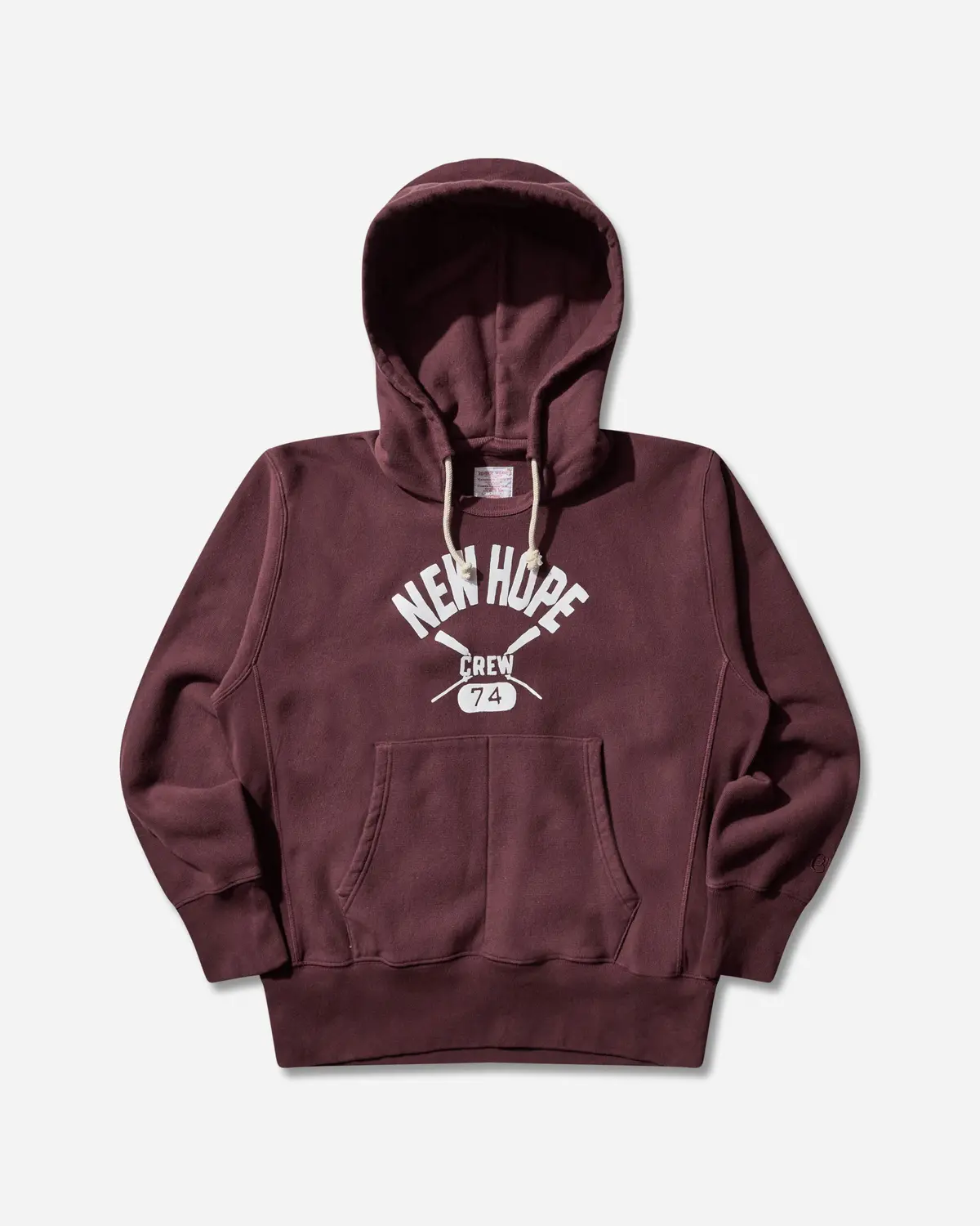 Men’S Index & Archives Lighthouse Reverse Weave Fleece Hoodie Brown 1