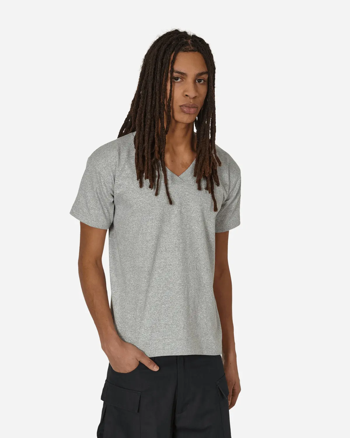 Made In Japan V-Neck T-Shirt Oxford Gray 1