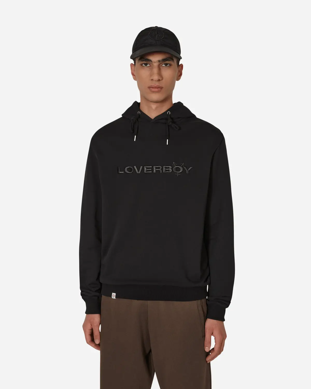 Logo Hooded Sweatshirt Black 1