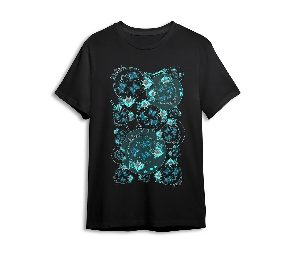 Charm Cursed Cat T-Shirt 1