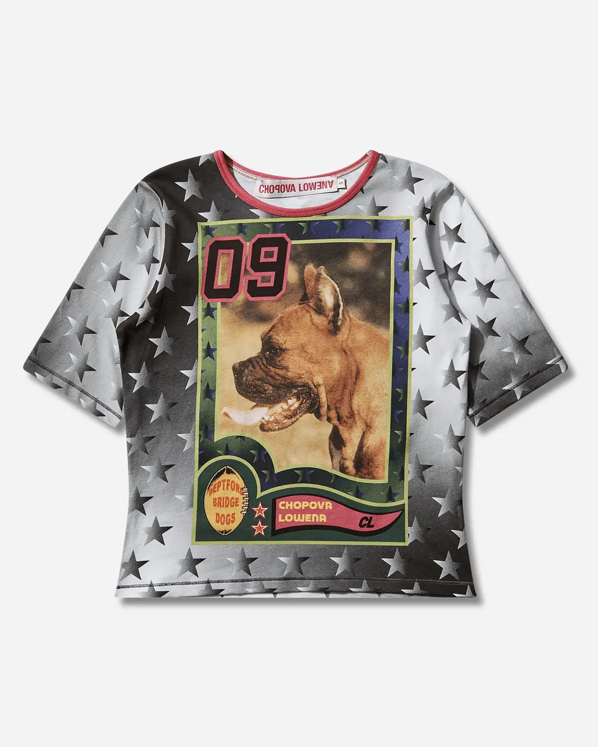 Women's Deptford Dogs Fitted Jersey Top Multicolor 1