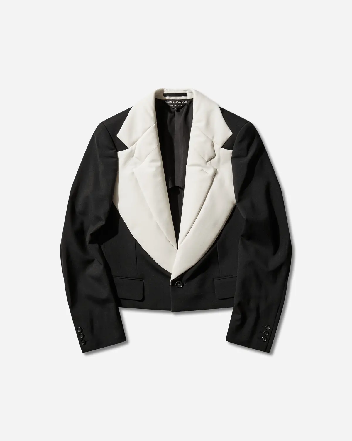 Men's Double-Lapels Blazer Black / Natural 1