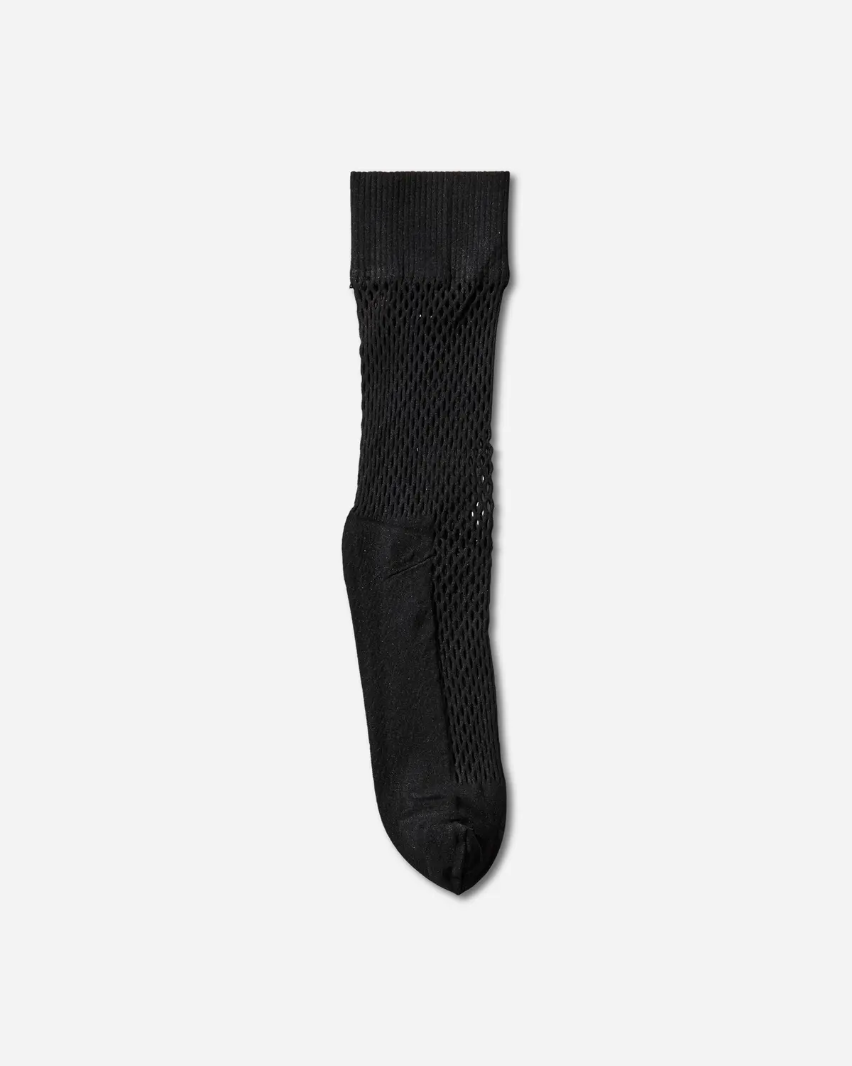 Nylon Mesh Long Socks Black 1