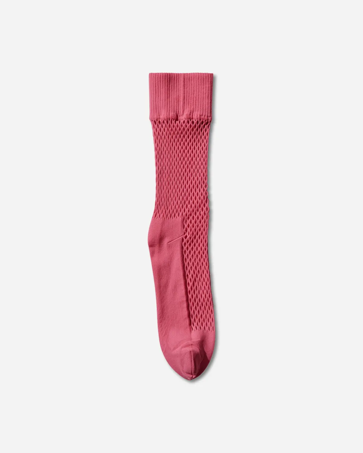Nylon Mesh Long Socks Pink 1